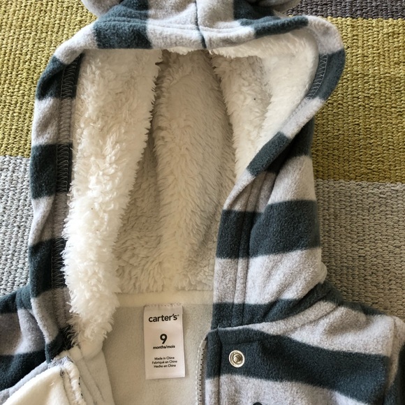 9 month fleece super soft bedtime onesie - Picture 2 of 4